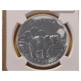 NGC Canada 2011 Silver Five Dollars in MS68