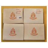 Four Royal Canadian Mint Silver Dollars