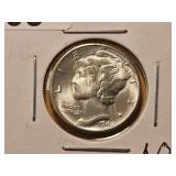 Better Grade 1942-D Mercury Silver Dime