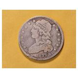 1835 Capped Bust Silver Quarter