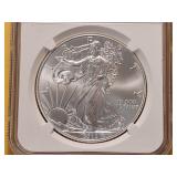 NGC 2012 American Silver Eagle in MS69