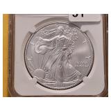 NGC 2011 American Silver Eagle in MS69