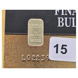 GOLD! FFBR 1 Gram .999 Fine Gold Bar