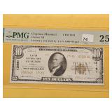 PMG Series 1929 $10 National Currency in VF25