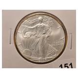 GEM BU 2004 American Silver Eagle