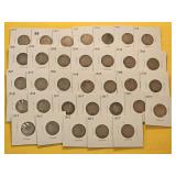 Thirty-eight Mixed Liberty V Nickels
