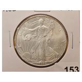 GEM BU 1996 American Silver Eagle