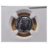 NGC 1962 Roosevelt Silver Dime in PF68