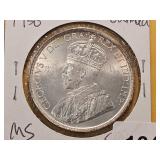 BU 1936 Canadian Silver Dollar