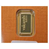 GOLD! Valcambi 1 Gram .999 Fine Gold Bar