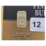 GOLD! FFBR 1 Gram .999 Fine Gold Bar
