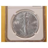 NGC 1991 American Silver Eagle in MS69