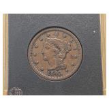 1845 Braided Hair Large Cent