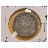 1834 Sweden Silver 1/4 Riksdaler