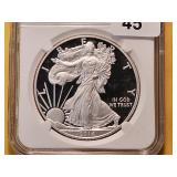 NGC 2014-W American Silver Eagle in PF69 UC