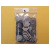 Fifty mixed Liberty V Nickels
