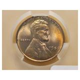 GEM! CACG 1940 Wheat Cent in MS66 RD