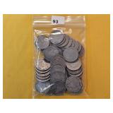 Fifty mixed Liberty V Nickels