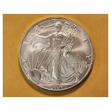 GEM BU 2004 American Silver Eagle