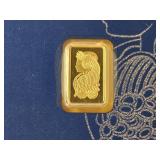 GOLD! Valcambi 1 Gram .999 Fine Gold Bar