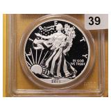 PCGS 2013-W American Silver Eagle in SP69