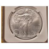 NGC 2011 American Silver Eagle in MS69