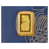 GOLD! Valcambi 1 Gram .999 Fine Gold Bar