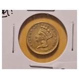 GOLD! Brilliant AU 1879 Gold Dollar