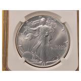 NGC 1991 American Silver Eagle in MS69