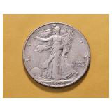 Better Grade 1929-D Walking Lib. Silver 50c