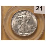 PCGS 1944-S Walking Liberty Silver 50c in MS64