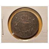 Better Grade 1865 Two Cent Piece