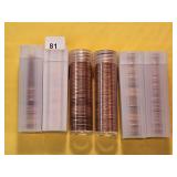 Five and a Half Mixed Rolls of Lincoln Cents