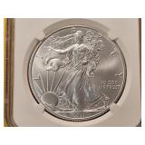 NGC 2011 American Silver Eagle in MS69