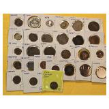 Twenty-eight Mixed World Coins
