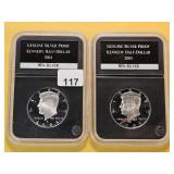 Two GEM Proof Kennedy Silver Half Dollars
