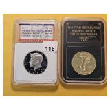 Two US Silver Half Dollars