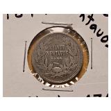1899 Chile Silver 20 Centavos