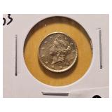 GOLD! Bright 1853 Gold Dollar
