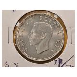 AU 1951 South Africa Silver 5 Shillings