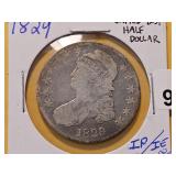 1829 Capped Bust Silver Half Dollar