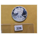 One Ozt .999 Fine Silver Proof Art Round