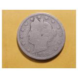 KEY DATE! 1886 Liberty V Nickel