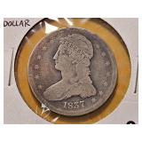 1837 Capped Bust Silver Half Dollar