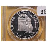 PCGS 1992-W Silver Dollar in PR69 DCAM