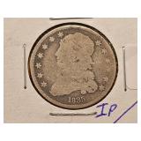 1835 Capped Bust Silver Quarter