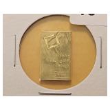 GOLD! Valcambi 1/10th Ozt .999 Fine Gold Bar