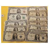 Seventeen Dollars Face Value US Paper Notes