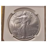 NGC 2026 American Silver Eagle in MS69