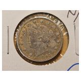 GOLD PLATED! 1883 No Cents Racketeer Nickel